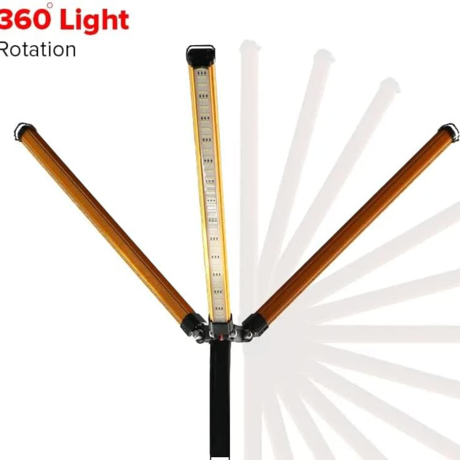 Toby’s VIP 15 Multifunctional Sanara Camping Light – 120W Ultra-Bright Rechargeable LED with 3 SMD Lamps & 360° Rotation | Adjustable Tripod 0.85m–3.5m | Outdoor Party, Camping & Event Lighting - Damoo