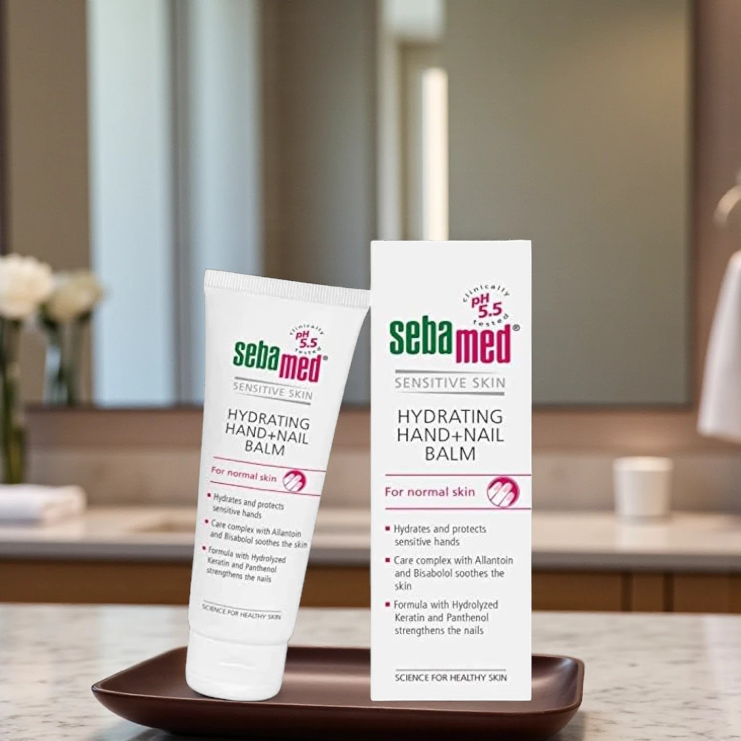 Sebamed Hand and Nail Balsam – 75ml | Moisturizing Hand & Cuticle Lotion | Antibacterial, Homeopathic Skincare for All Skin Types - Damoo