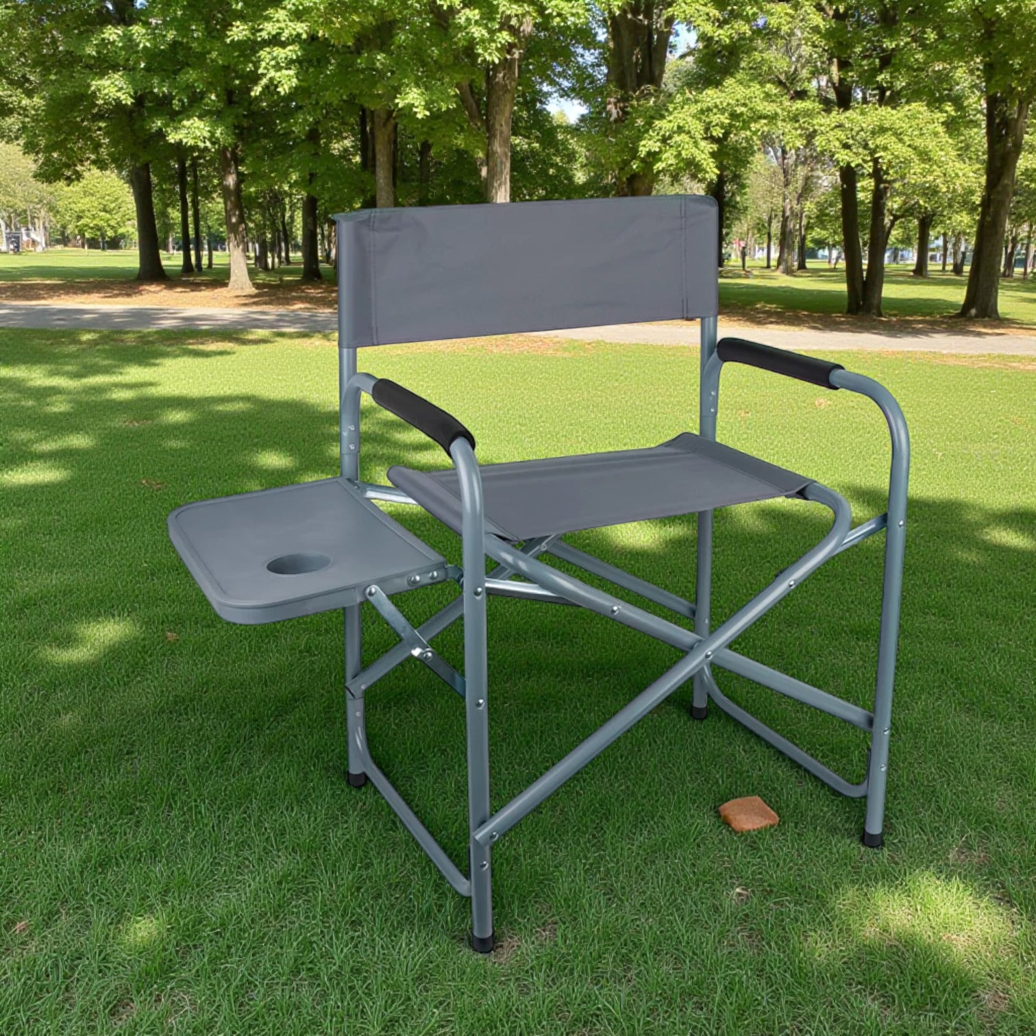 Director Chair – Foldable Lightweight Camping & Outdoor Chair with High Back Support, Durable Construction for Beach, BBQ, Sports & Travel