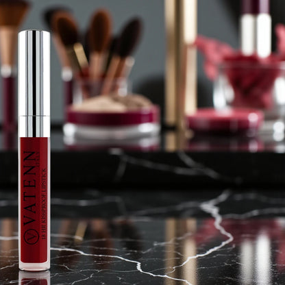 Vatenn 18Hrs Kissproof Liquid Lipstick – Shade 21 Milan | Long-Lasting Pure Matte | Transfer-Proof, Non-Drying & Creamy Finish – 0.40kg - Damoo