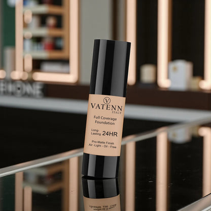 Vatenn Italy Full Coverage Foundation – Shade #158 Sun Beige. Lightweight, long-lasting, flawless finish foundation available in matte, dewy & natural finishes. - Damoo