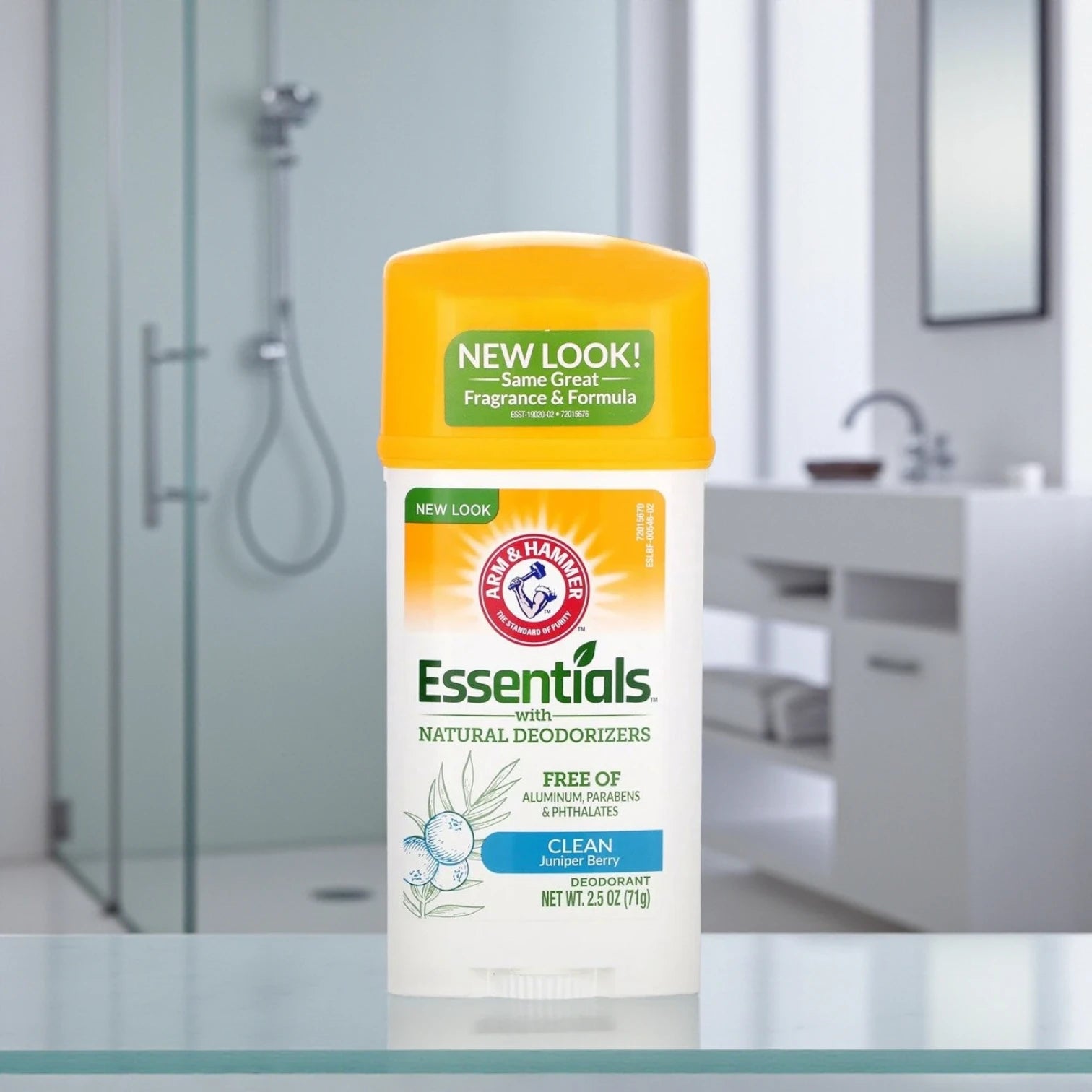 Arm & Hammer Essentials Natural Deodorant Stick Juniper Berry – Twin Pack (2 x 71g) | 24H Odor Protection | Aluminum-Free, Paraben-Free, Phthalate-Free - Damoo