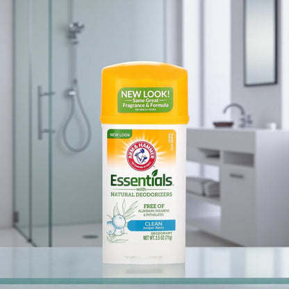 Arm & Hammer Essentials Natural Deodorant Stick Juniper Berry – Twin Pack (2 x 71g) | 24H Odor Protection | Aluminum-Free, Paraben-Free, Phthalate-Free - Damoo
