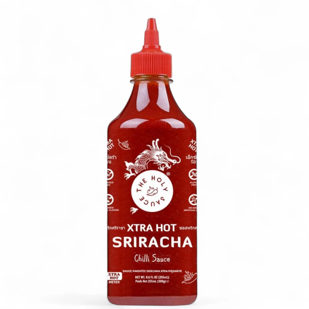 The Holy Sauce Sriracha Hot Sauce 580 gm – Authentic Thai Extra Hot Chili Sauce, Gluten-Free & Vegan-Friendly, Perfect for Marinades & Spicy Dishes - Damoo