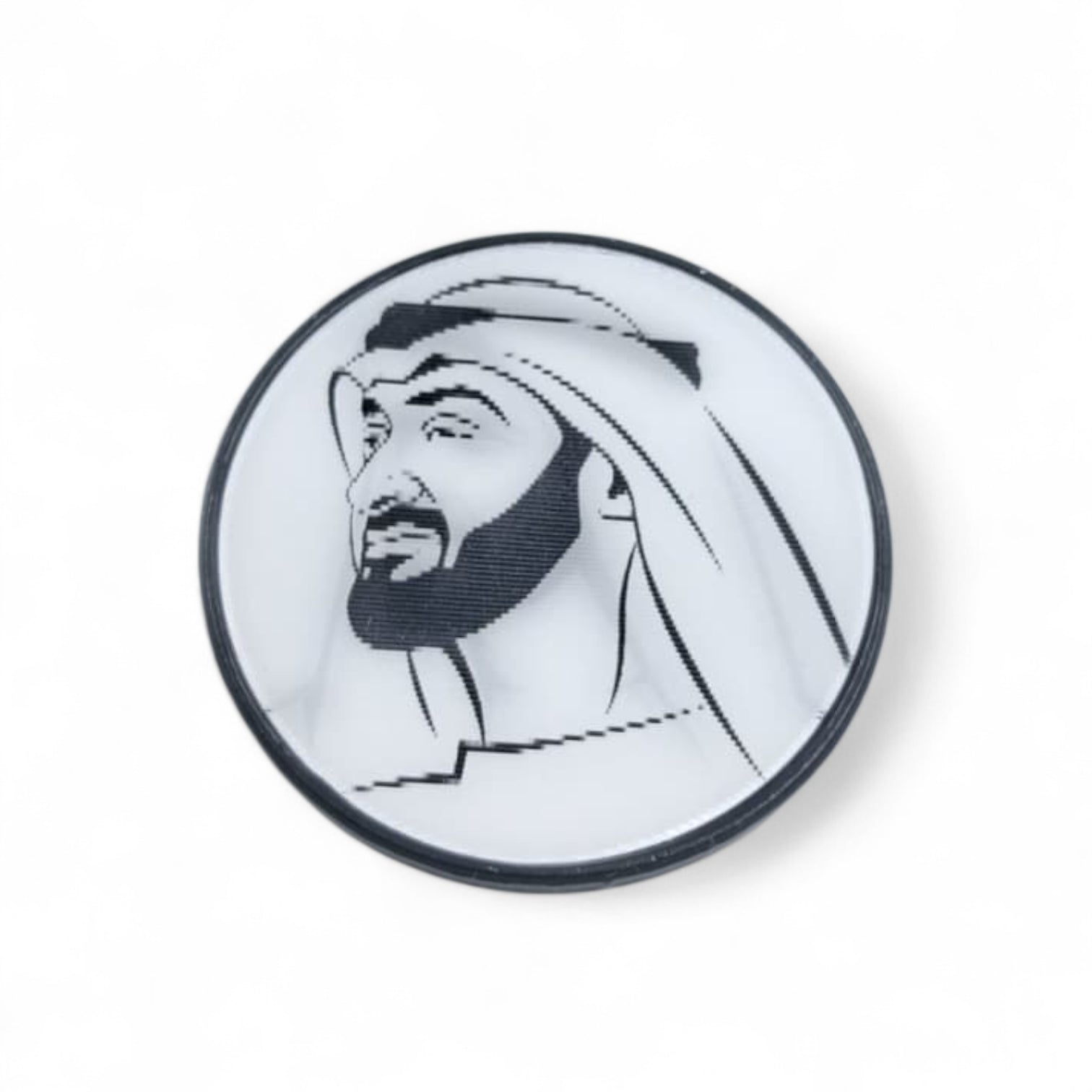 UAE 3D Lenticular Magnetic Badge – Double-Image Design Featuring UAE Leaders – Premium Metal Pin with Strong Magnet – National Day Collectible Gift & Patriotic Souvenir (H3cm x W3cm) - Damoo