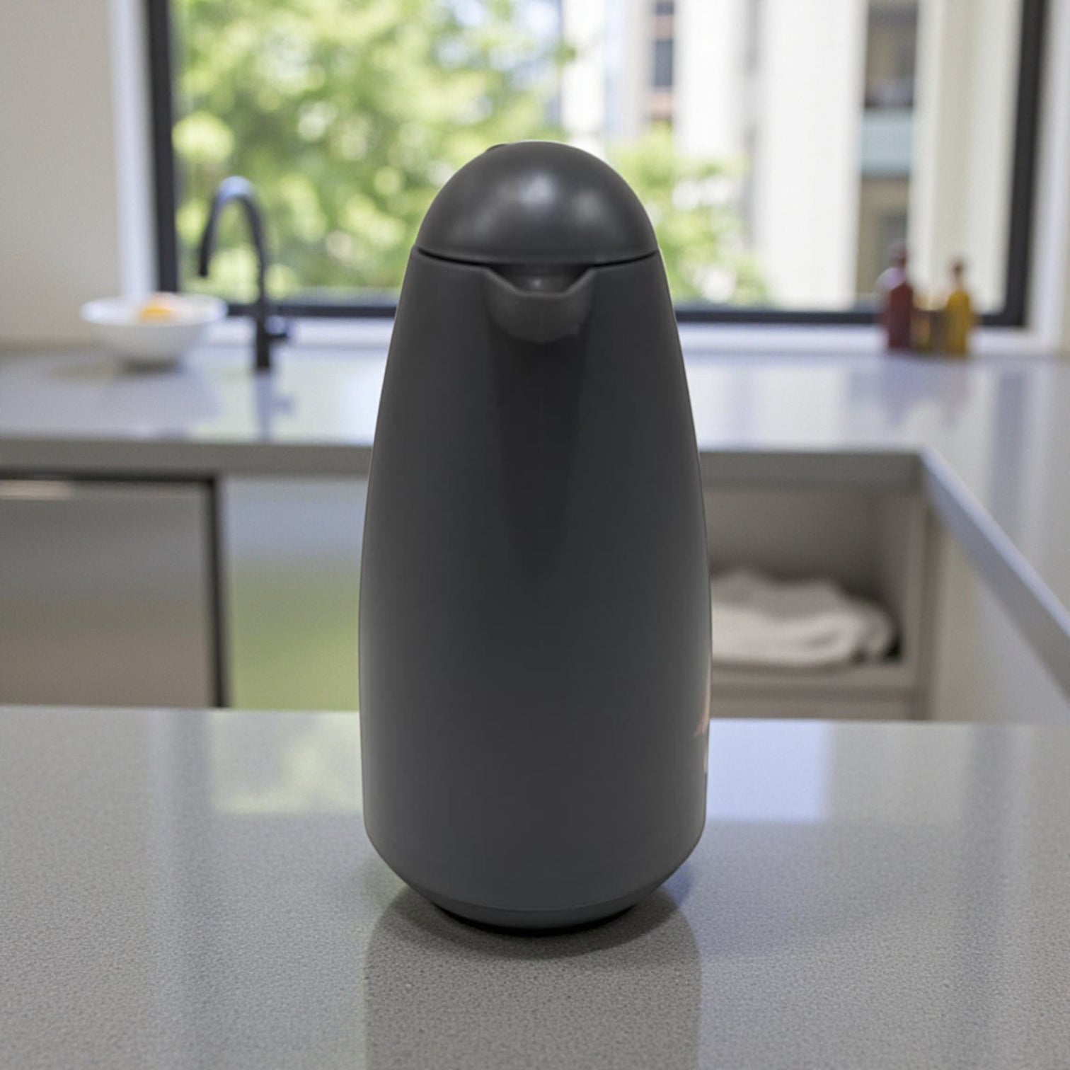 Crystal House Beige Thermos Flask – Arabic Coffee Design | Double-Wall Insulated Dallah Style Flask for Hot & Cold Drinks - Damoo