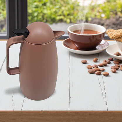 Crystal House Beige  Thermos Flask – Rainbow Milk & Biscuit Design | Double Wall Insulated Tea Flask for Hot & Cold Beverages - Damoo