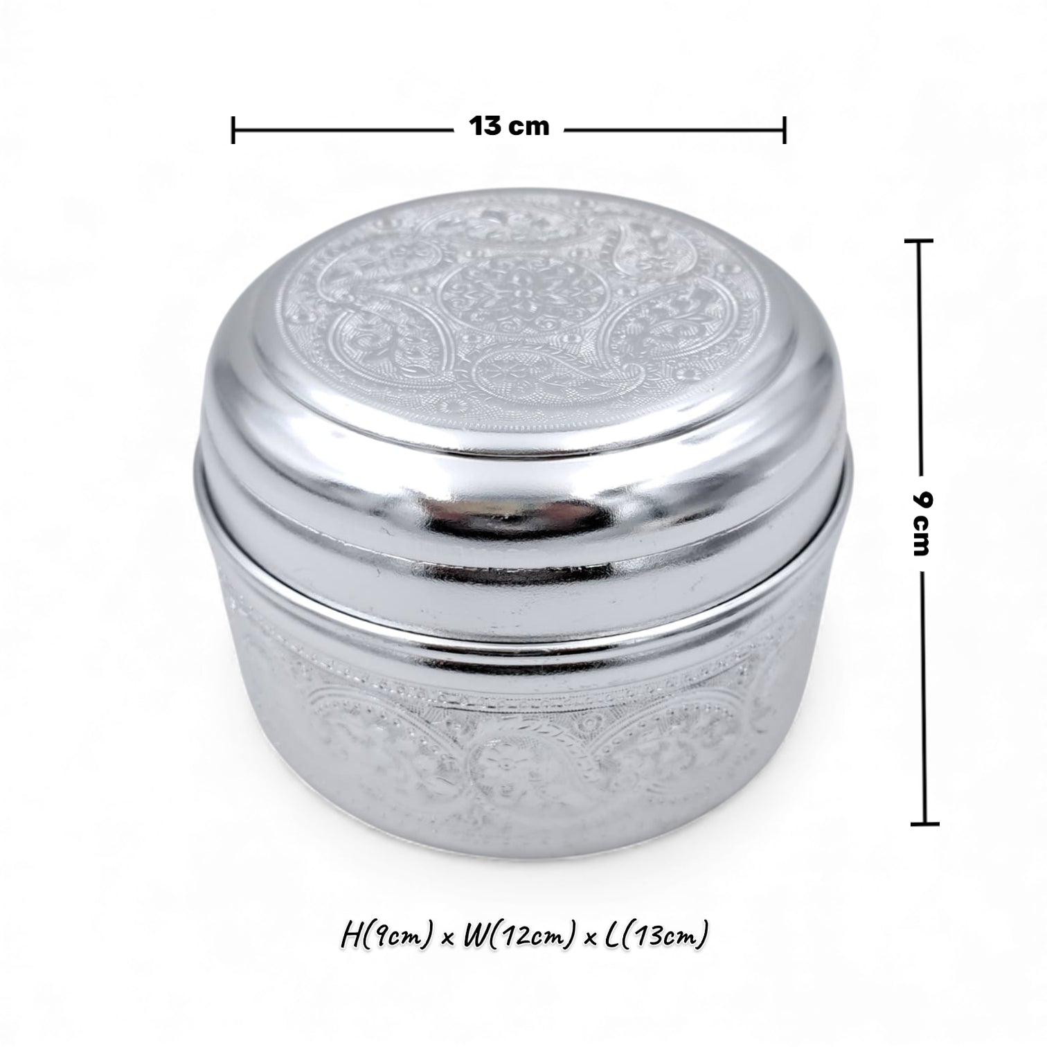 Aluminum Design Pet Urn – Small Steel Memorial Urn for Ashes | Durable Metal Pet Cremation Keepsake | Decorative Silver Urn Container (H9cm x W12cm x L13cm) - Damoo