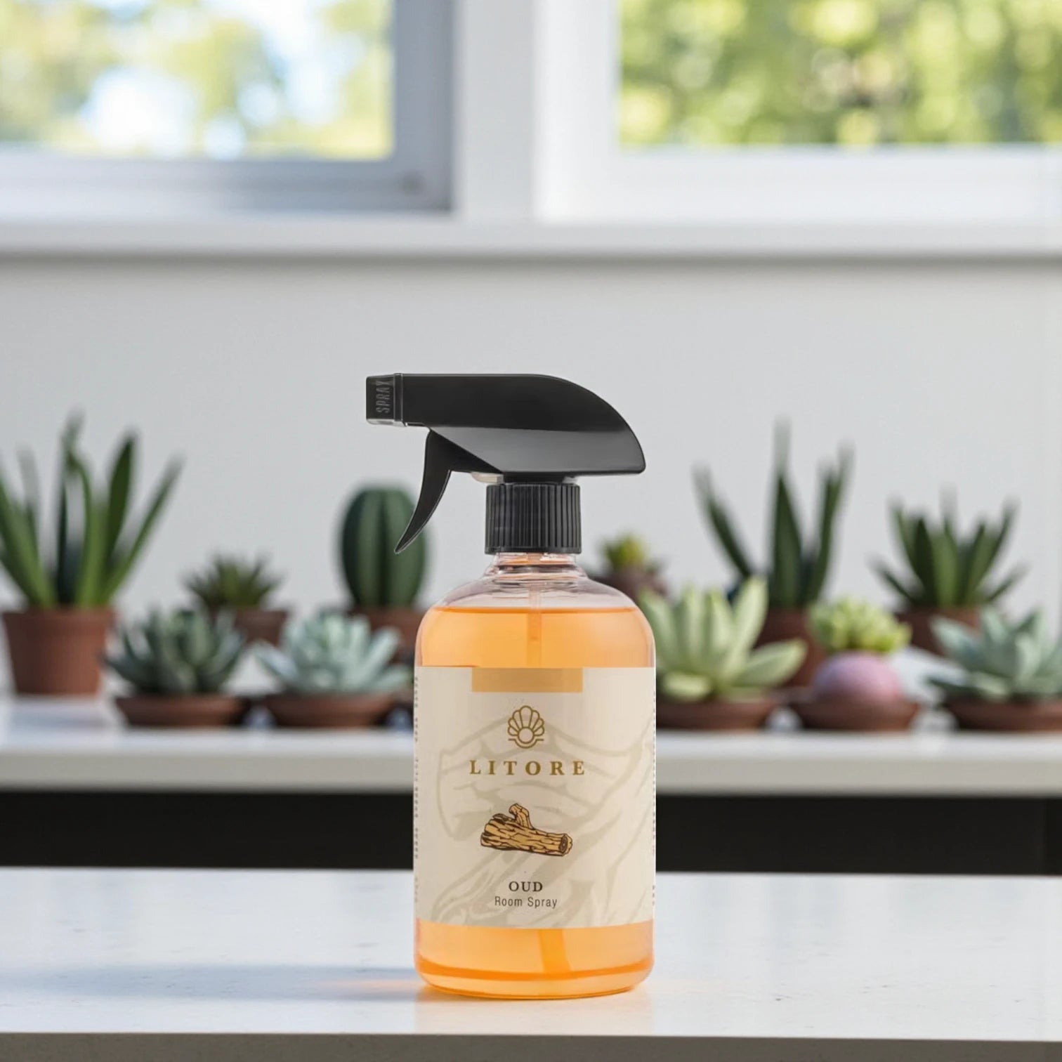 Litore Oud Home Spray 500ml – Luxury Air Freshener for Home & Office | Eliminates Odors, Long-Lasting Oriental Scent - Damoo