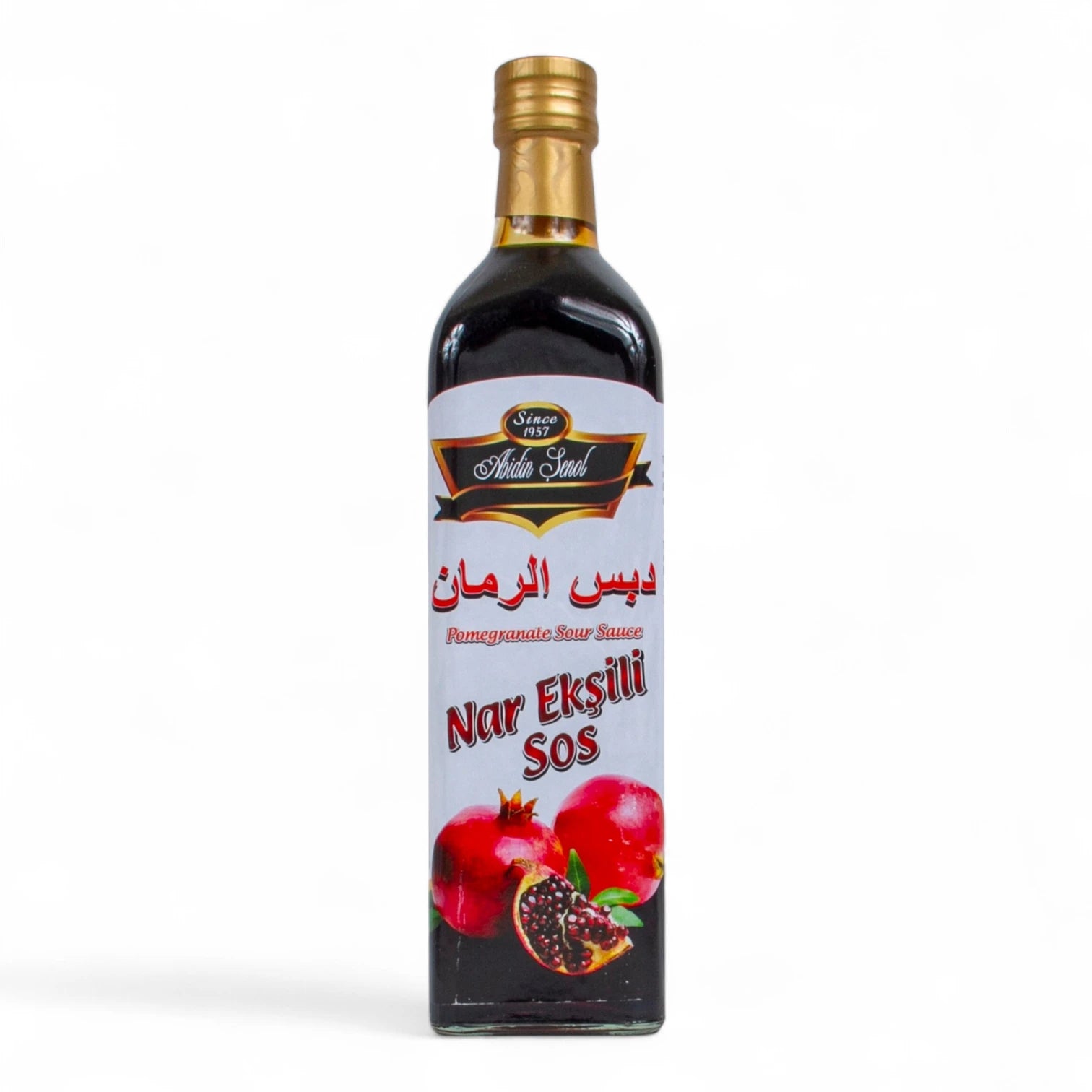 Abidin Senol Pomegranate Sour Sauce – Rich Sweet & Tangy Condiment for Marinades, Glazes, Salads & Gourmet Cooking - Damoo