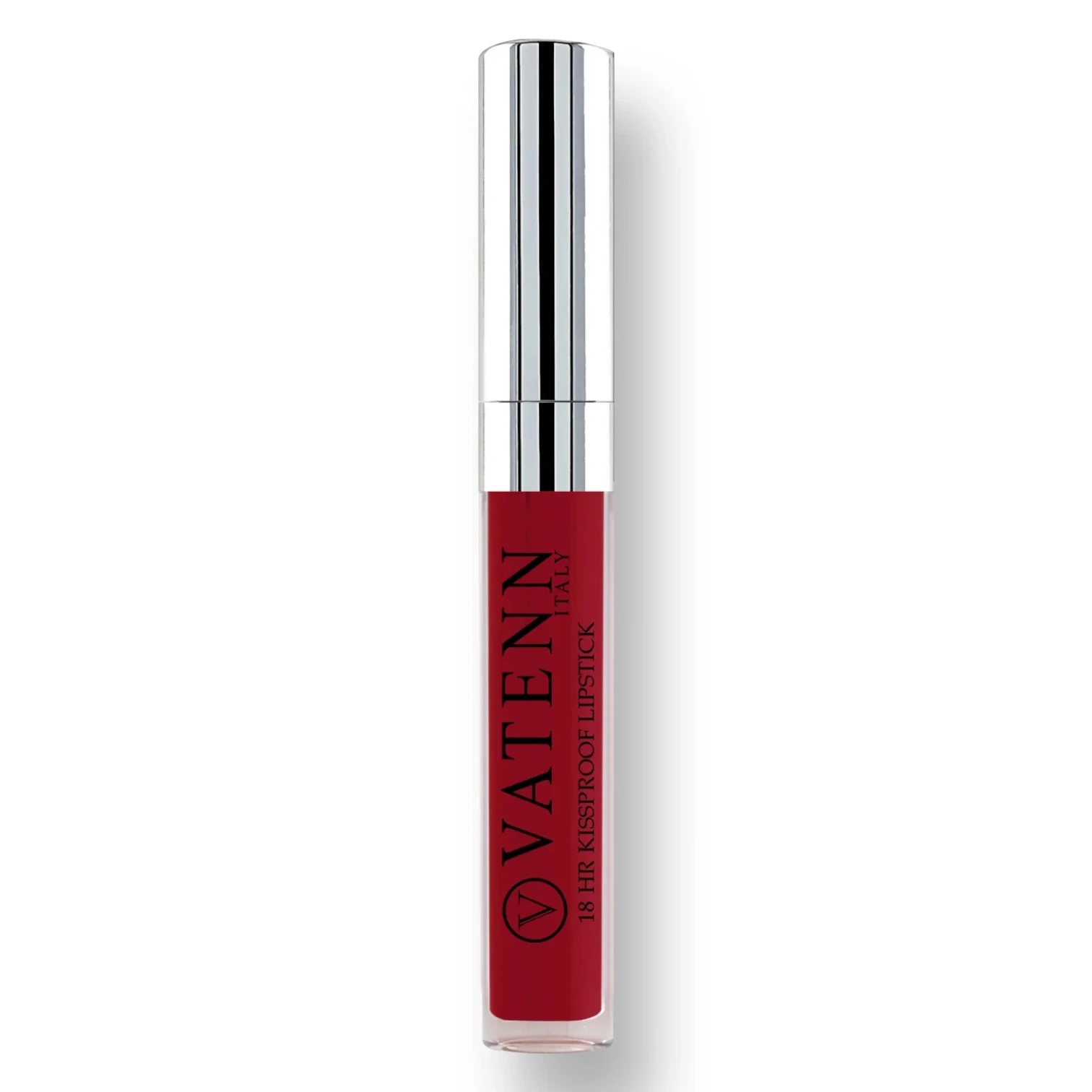 Vatenn Italy 18Hrs Kissproof Liquid Lipstick – Shade 08 Deep Red. Bold classic matte red lip color, transfer-proof, waterproof, non-drying & ultra-pigmented with 18hr long wear. - Damoo