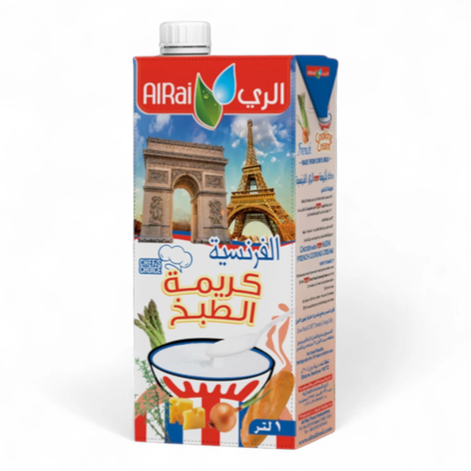 Al Rai Premium French Cooking Cream – Rich & Versatile Cream for Sauces, Soups & More – 1 Liter - Damoo