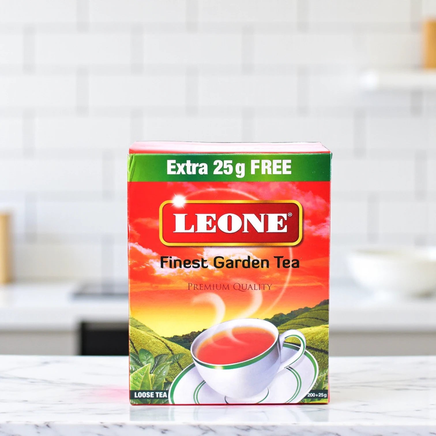 Leone Finesat Garden Tea – 200g Packet | Premium Handpicked Black Tea Blend from India & Kenya with Rich, Refreshing Flavor - Damoo