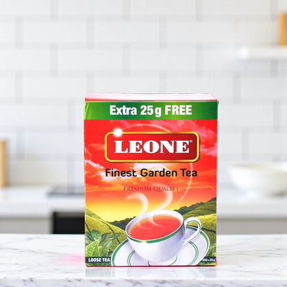 Leone Finesat Garden Tea – 200g Packet | Premium Handpicked Black Tea Blend from India & Kenya with Rich, Refreshing Flavor - Damoo