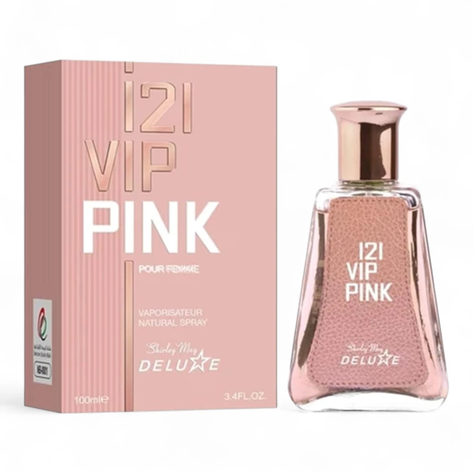 Shirley Mae Deluxe 121 VIP Pink 872 Eau de Toilette for Women – 100ml Long-Lasting Fragrance – Elegant Day & Night Perfume - Damoo