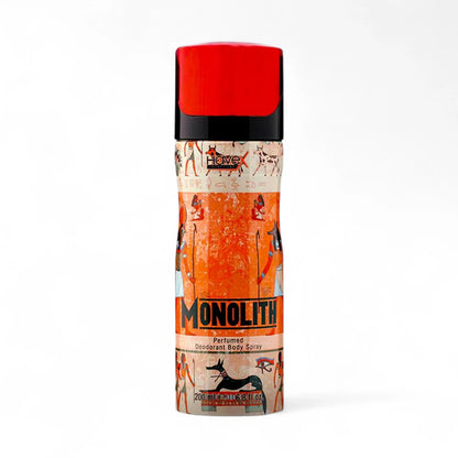 Havex Monolith Perfumed Deodorant Body Spray for Men – Premium Fresh & Masculine Fragrance with Natural Ingredients, Long-Lasting Odor Protection, Egyptian-Inspired Packaging, 200ml Spray Bottle - Damoo