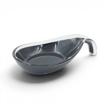 Kitchen Spoon Rest Holder, Heat Resistant Utensil Rest for Cooking Spoons Ladles Spatulas, Countertop Drip Tray, Available in Black and White - Damoo