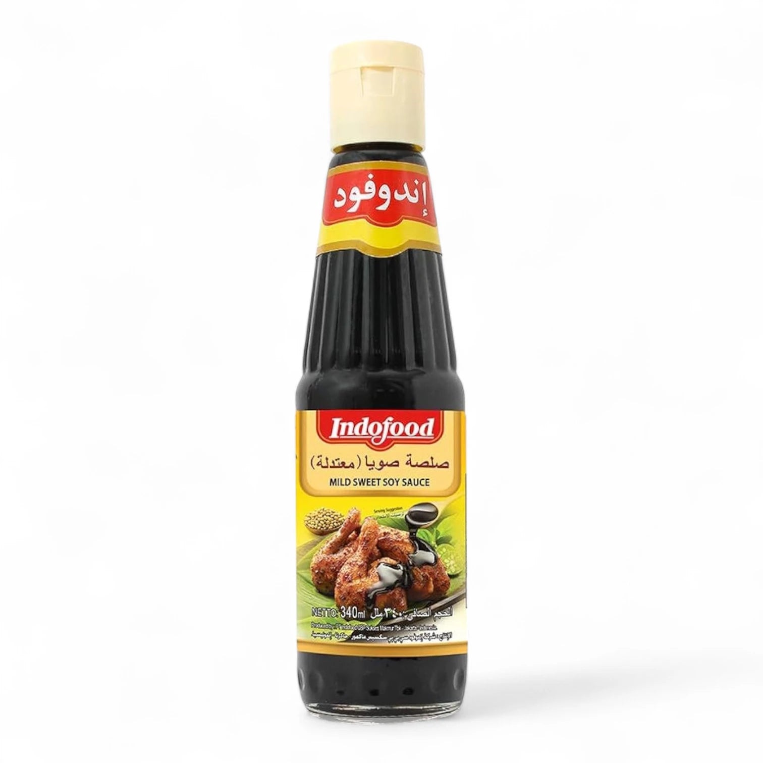 Indofood Mild Sweet Soy Sauce 340ml – Authentic Indonesian Soy Condiment for Stir-Fries, Marinades, Grilled Meats & Dipping | Halal Certified - Damoo