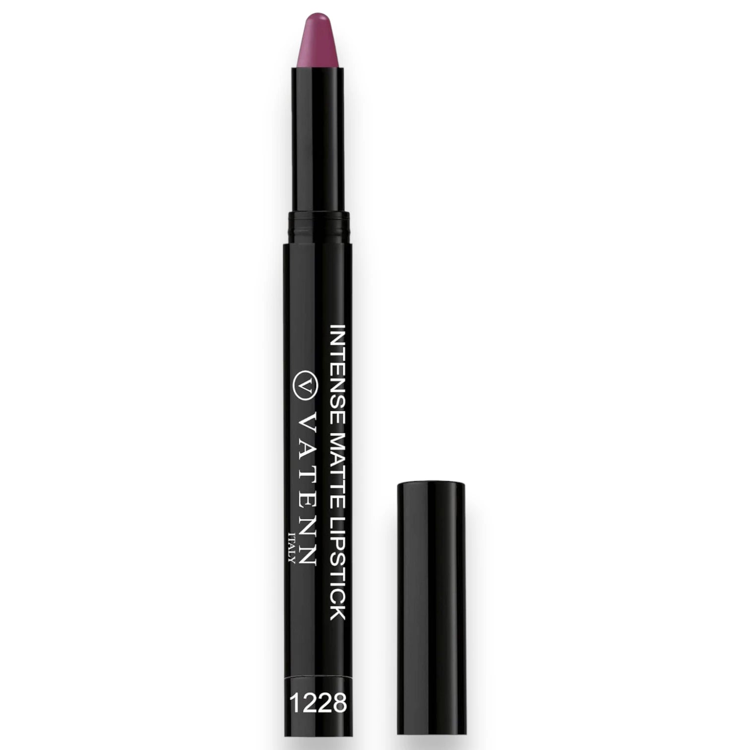 Vatenn Italy Intense Matte Lipstick – Shade 1228 Cherry | Bold Deep Cherry Red | Long-Lasting, Non-Drying & Highly Pigmented Matte Lip Color - Damoo