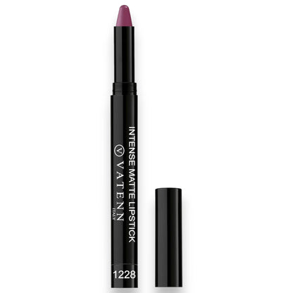 Vatenn Italy Intense Matte Lipstick – Shade 1228 Cherry | Bold Deep Cherry Red | Long-Lasting, Non-Drying & Highly Pigmented Matte Lip Color - Damoo