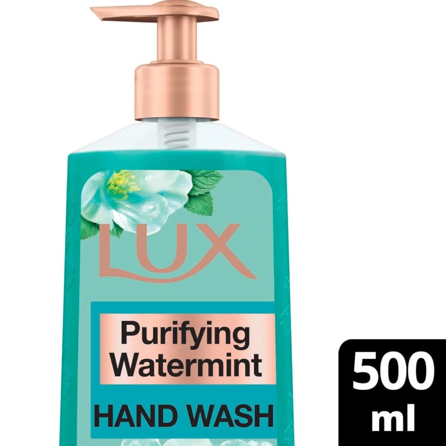 Lux Antibacterial Hand Wash – Purifying Watermint with Glycerin | 500ml | Perfumed Liquid Soap for All Skin Types – Soft on Hands, Tough on Germs - Damoo