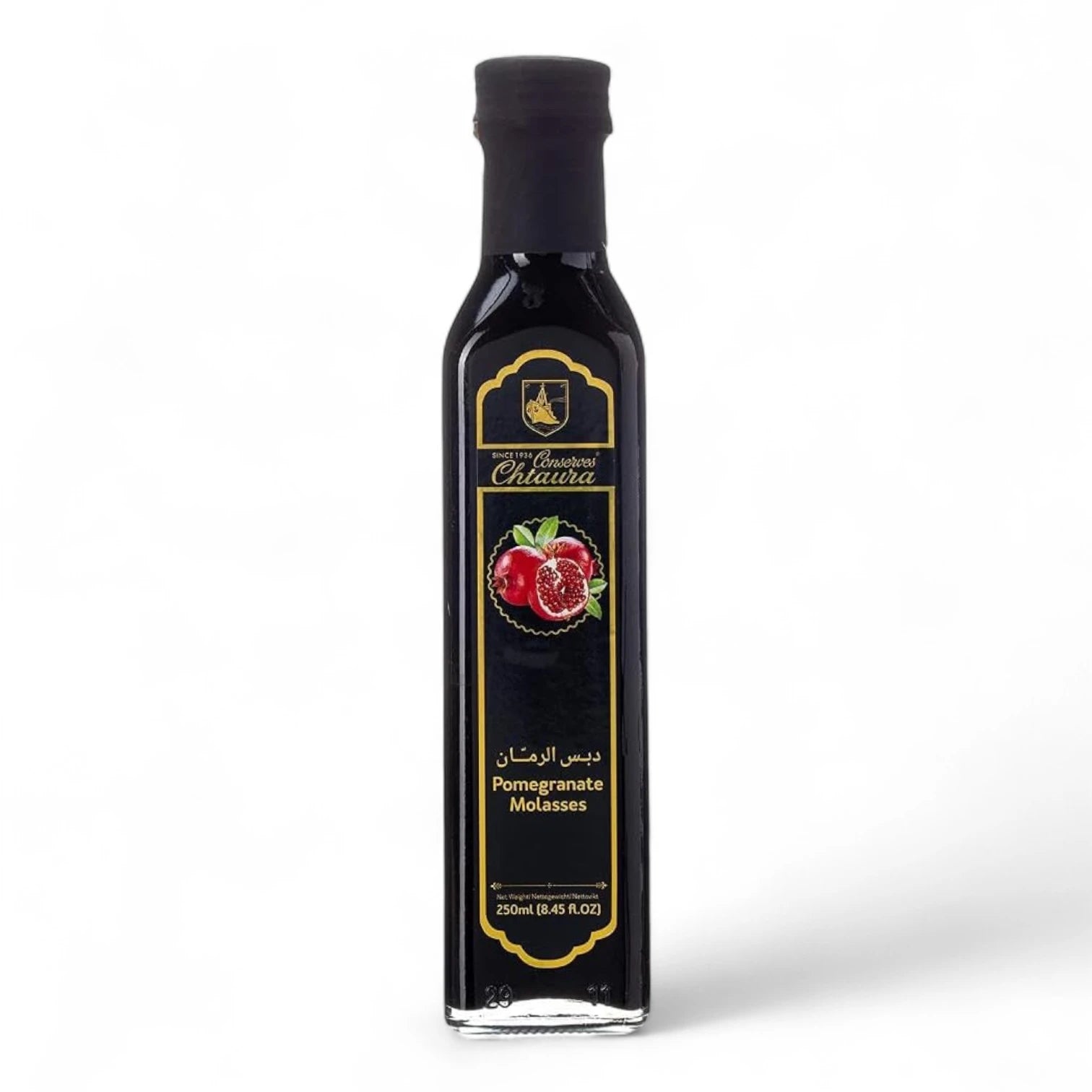 Chtaura Thick Pomegranate Molasses Syrup 250ml – Rich Sweet & Tangy Syrup for Cooking, Marinades, Glazes & Middle Eastern Dishes - Damoo
