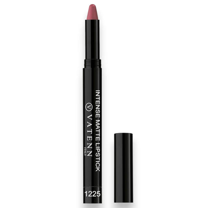 Vatenn Italy Intense Matte Lipstick – Shade 1225 Poppy | Highly Pigmented, Long-Lasting, Smooth & Non-Drying Formula | Luxurious Matte Finish - Damoo