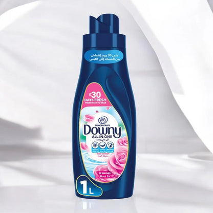 Downy All-in-One Concentrate Fabric Softener Rose Garden 1L – Long Lasting Freshness, Softener, Anti-Static & Wrinkle Care - Damoo
