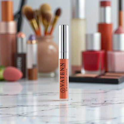 VATENN Italy 18Hr Kissproof Matte Liquid Lipstick – Shade 14 Daringly Nude | Waterproof, Transfer-Proof, Long-Lasting Lip Color - Damoo