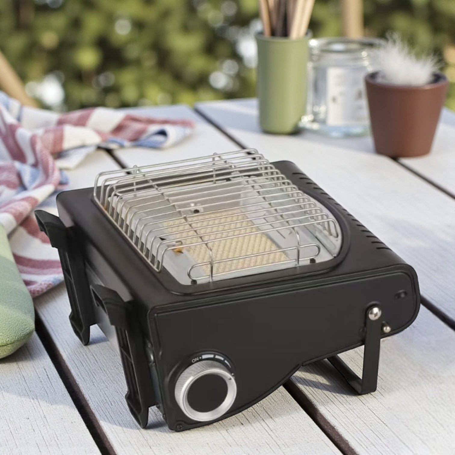 YANCHUAN YC-8508 Portable Butane Gas Heater – Compact Outdoor Infrared Ceramic Heater with Piezoelectric Ignition | Lightweight Camping Heater for Tents, Emergencies & Outdoor Adventures - Damoo