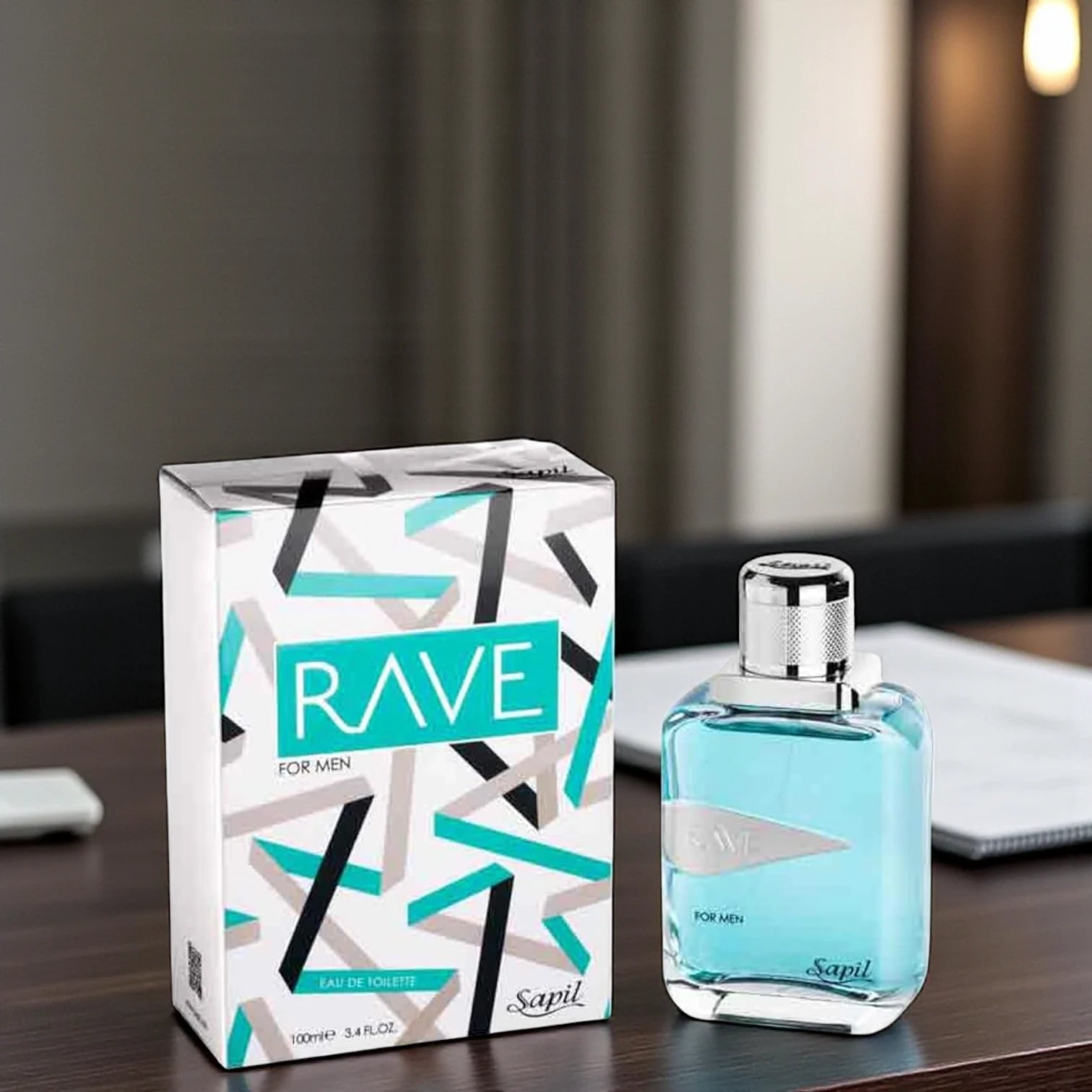 Sapil Rave For Men Eau De Toilette – Long-Lasting Aromatic Fragrance Spray for Daily Use – Fresh, Playful, and Mood-Boosting Perfume – 100ml - Damoo