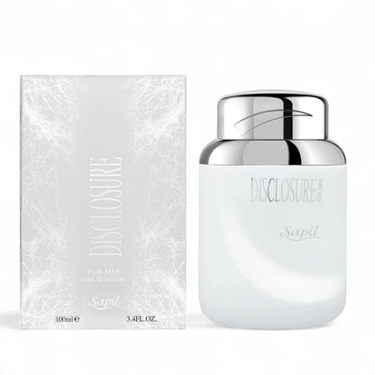 Sapil Disclosure White Eau De Toilette for Men – 100ml | Fresh, Spicy, and Woody Perfume Spray | Long-Lasting Masculine Fragrance for Daily Use - Damoo