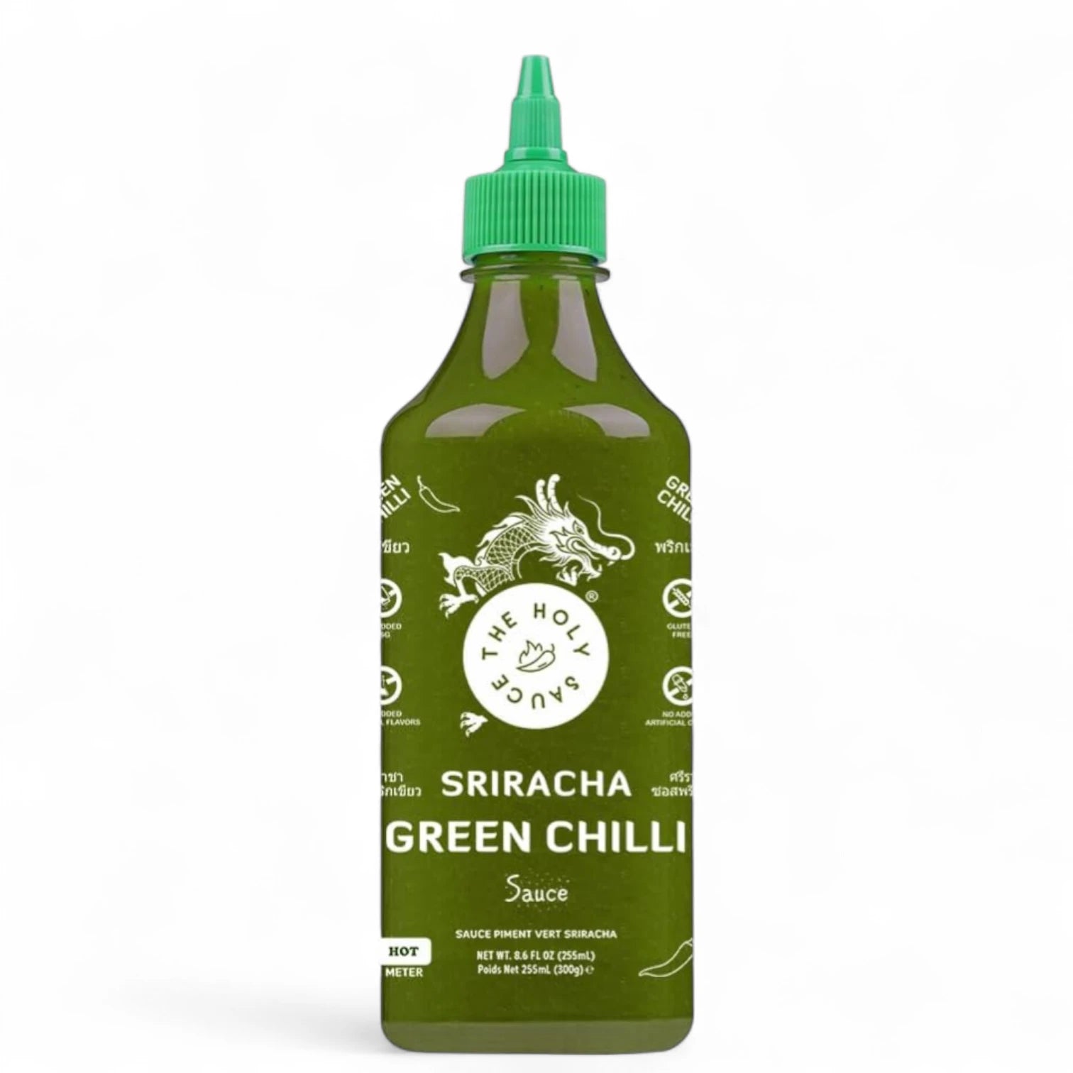 The Holy Sauce Sriracha Green Chilli Sauce – 300g | Bold, Spicy & Tangy | Perfect for Noodles, Rice, and Dips | Freshly Made with Natural Ingredients - Damoo