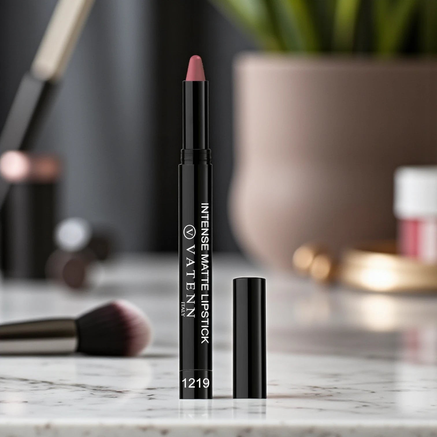 Vatenn Italy Intense Matte Lipstick – Shade 1219 Lavender | Soft Romantic Matte Finish | Long-Lasting, Non-Drying & Highly Pigmented Lip Color - Damoo