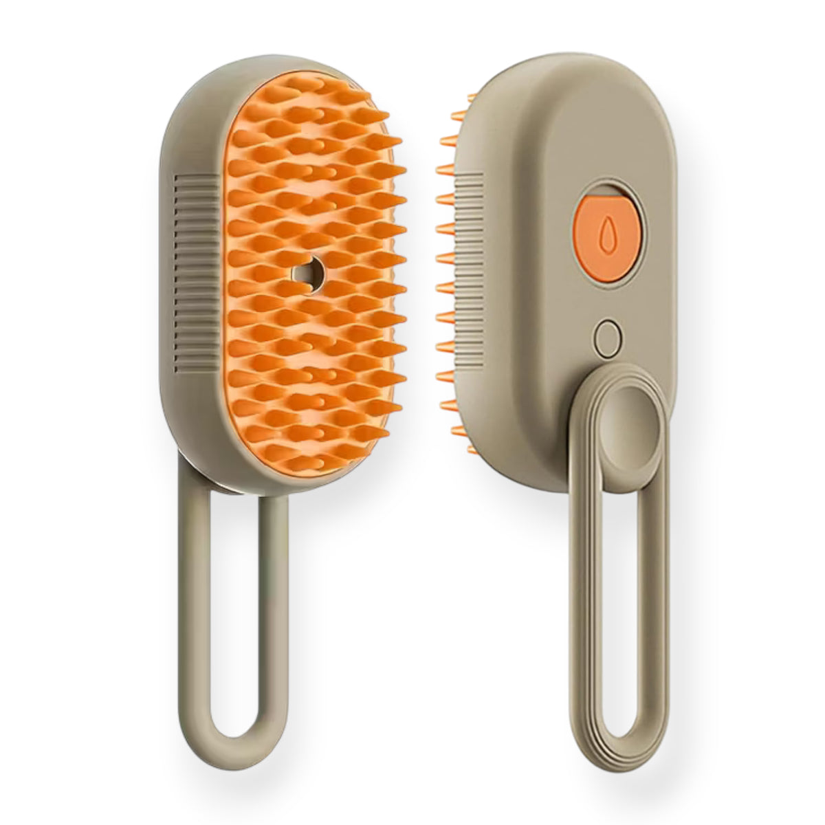 3-in-1 Cat Steam Brush – USB Rechargeable Pet Grooming Brush with Steam, Massage & Hair Removal Functions | Soft Round Comb Teeth, Safe for Cats & Dogs, Anti-Static, Portable Design for Home or Travel - Damoo