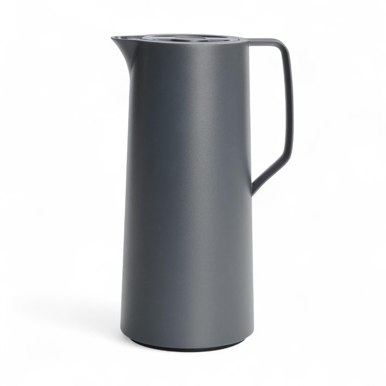 Emsa Motiva Vacuum Jug 1L –  Charcoal | Nordic Design Insulated Flask with Quick-Press Closure – Keeps Drinks Hot for 12 Hours & Cold for 24 Hours | Made in Germany - Damoo