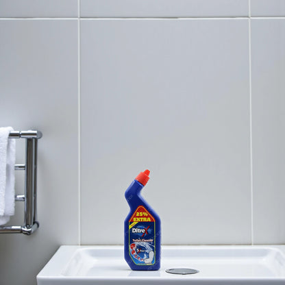 Ditrex Toilet Cleaner Blue – 750ml x 2 Pieces | Organic & Unscented Toilet Bowl Cleaner | Removes Stains & Kills Germs
