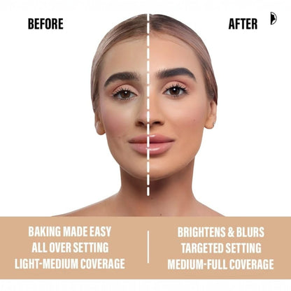 Character Luxury Powder Loose Face Powder – LP005 White | Translucent Finish, Shine Control, Long-Lasting Makeup Setting Powder - Damoo