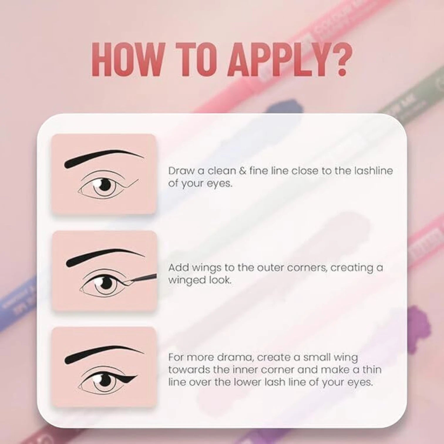 Vatenn Italy Silky Waterproof Eyeliner Pencil – Aqua Blue | Matte Finish, Smudge-Proof, Long Lasting, Easy-Glide Formula - Damoo