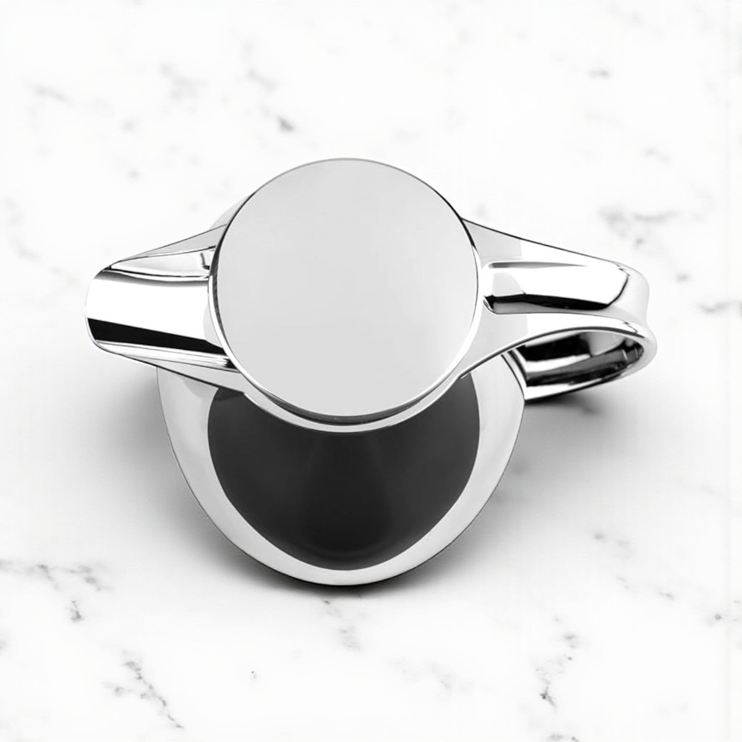 Emsa Cone Thermal Jug Swirl 1.5 L – Metallic Silver | Premium German-Made Vacuum Flask with Glass Liner for Hot & Cold Drinks - Damoo