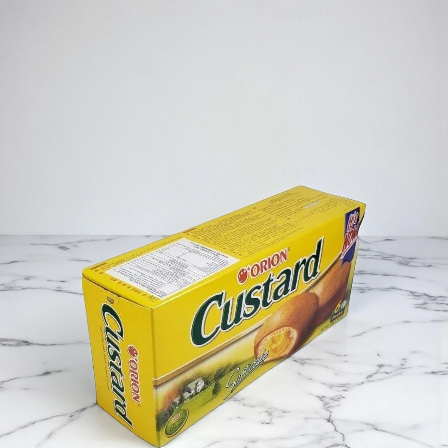 Orion Custard Soft Cake – Creamy Centered Snack Cakes – 138g (6 Packs) – Baked with Mom’s Love - Damoo