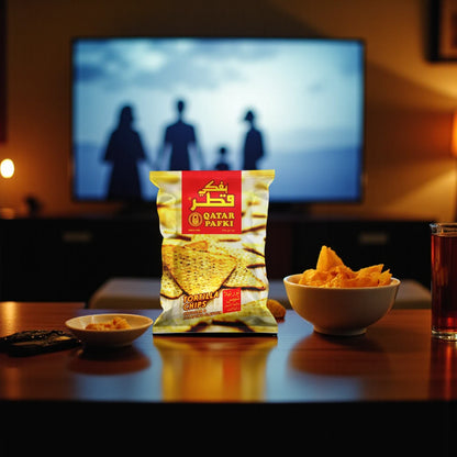 Qatar Pafki Tortilla Chips Cheddar & Jalapeño – 125g | Crunchy Corn Chips with Spicy Cheese Flavor | No Artificial Colours | Preservative-Free | Made in Qatar - Damoo