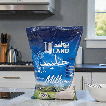 U LAND Full Cream Milk Powder – Rich & Creamy Taste with Vitamin A & D, High Calcium & Protein, Ideal for Daily Use - Damoo