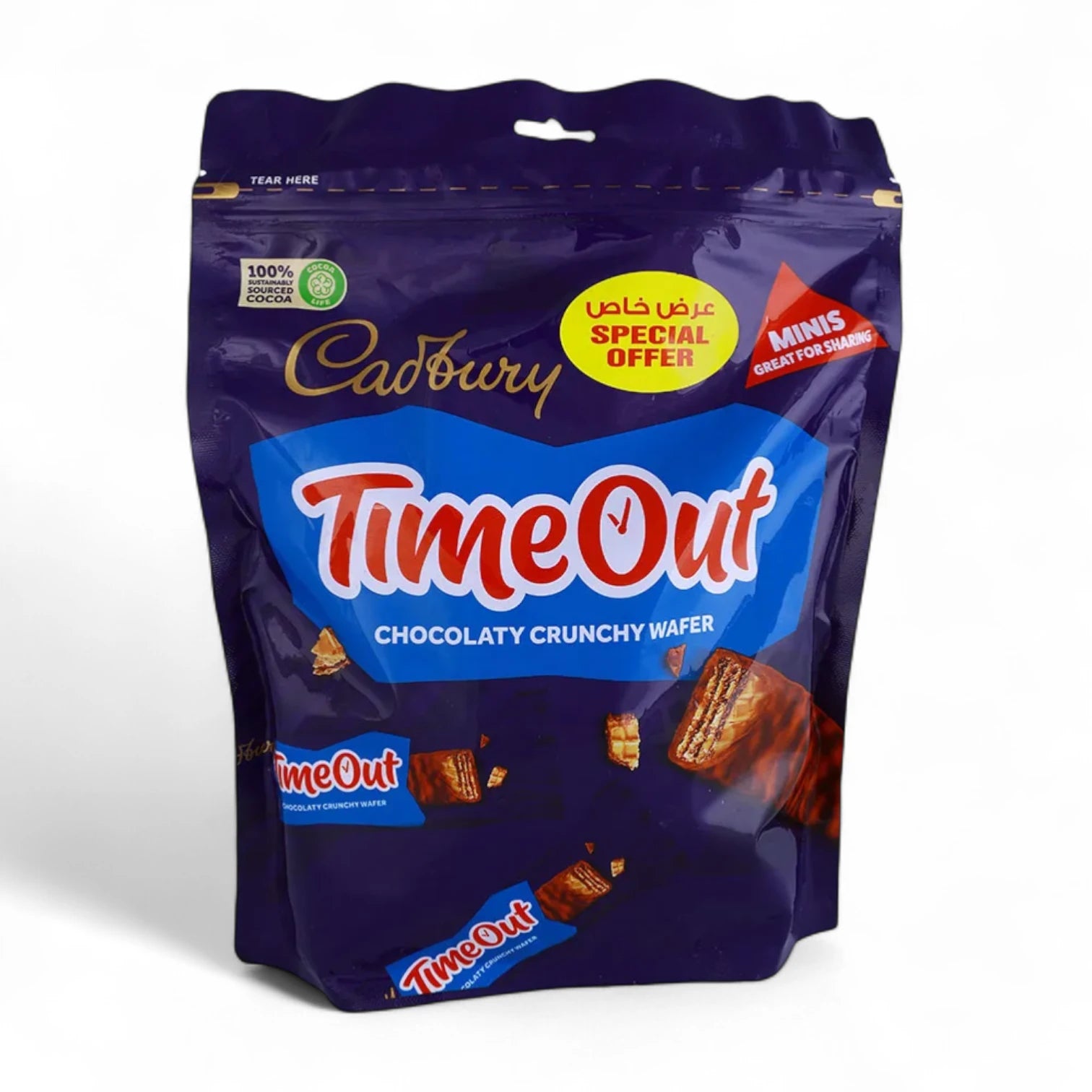 Cadbury TimeOut Minis – Chocolaty Crunchy Wafer Bites | 247.2g Family Pack | Great for Sharing & Snacking - Damoo