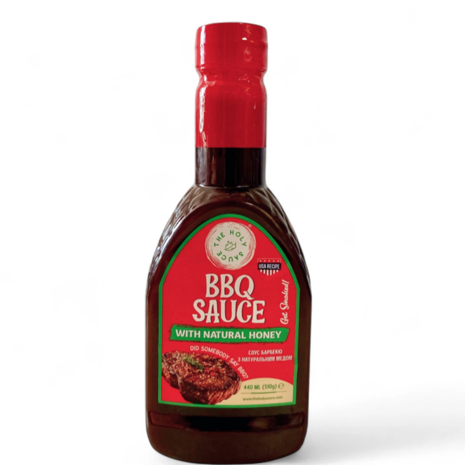 The Holy Sauce BBQ Sauce Honey 510 gm – Sweet & Spicy Honey-Glazed Barbecue Sauce for Ribs, Wings & Burgers - Damoo