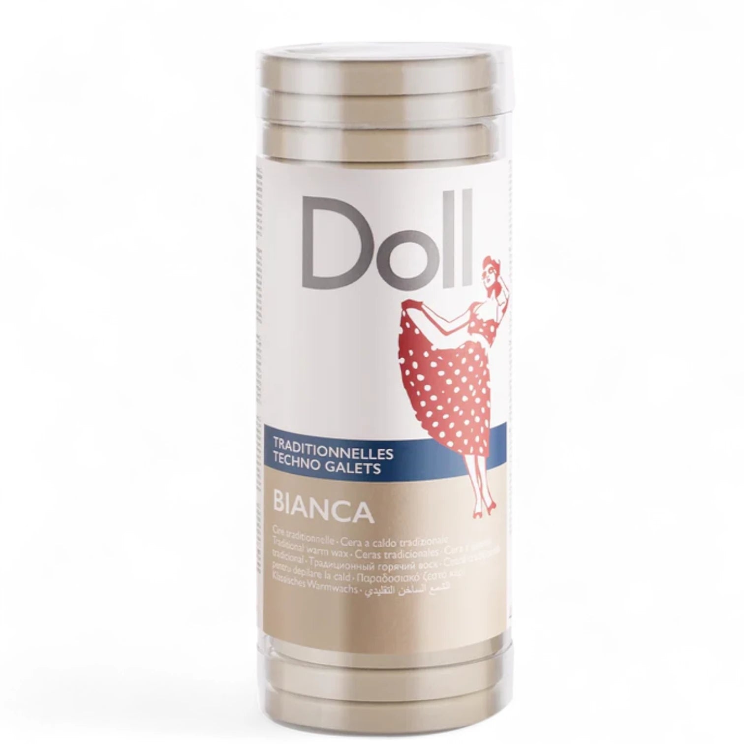 DOLL Bianca White Non-Strip Wax Galets 400g – Gentle Beeswax-Based Hair Removal for Sensitive Areas | No Fabric Strips Needed - Damoo