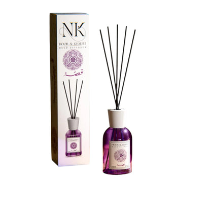 Noor Al Khaleej NK Blueberry Reed Diffuser 110ml, Long Lasting Home Fragrance Diffuser with Premium Multi Scents - Damoo