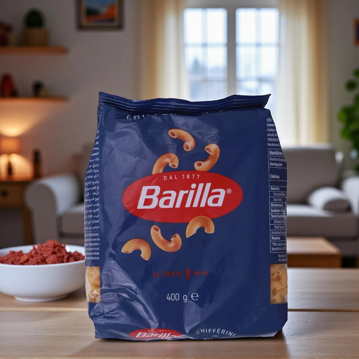 Barilla Chifferini No. 20 Pasta | 400g | Classic Elbow-Shaped Macaroni | Cooks in 8 Minutes | Ideal for Soups, Bakes & Salads - Damoo