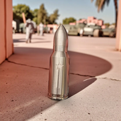 Hunter Bullet Shape Pocket Lighter – Gold Metal Refillable Windproof Flame Lighter for Everyday Use, Camping & Collectors - Damoo