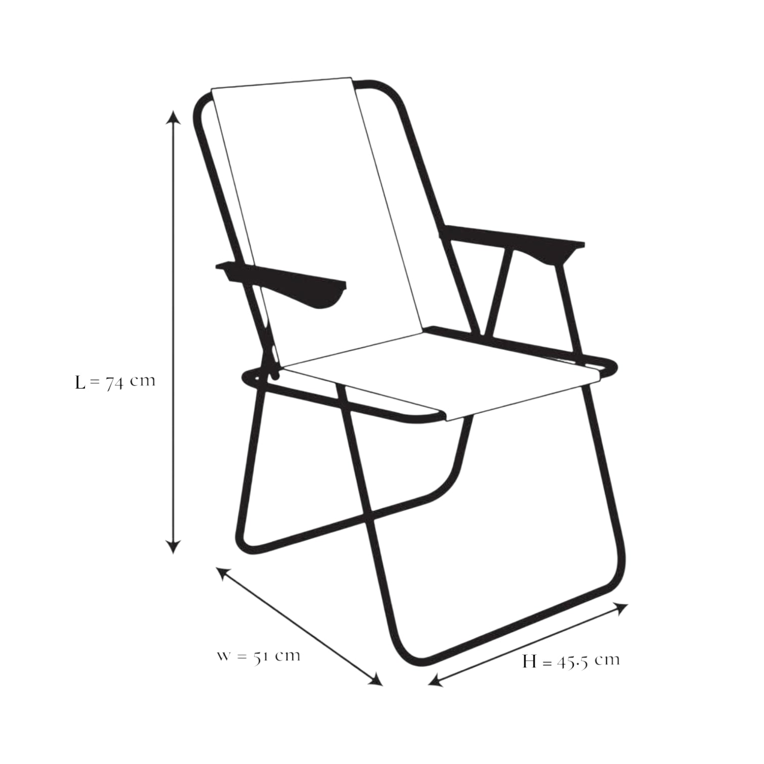 Striped Pattern Folding Beach Chair – Lightweight Portable Outdoor Sun Lounger with Armrests | Camping, Garden, Fishing & Picnic Deck Chair (Plain RED)